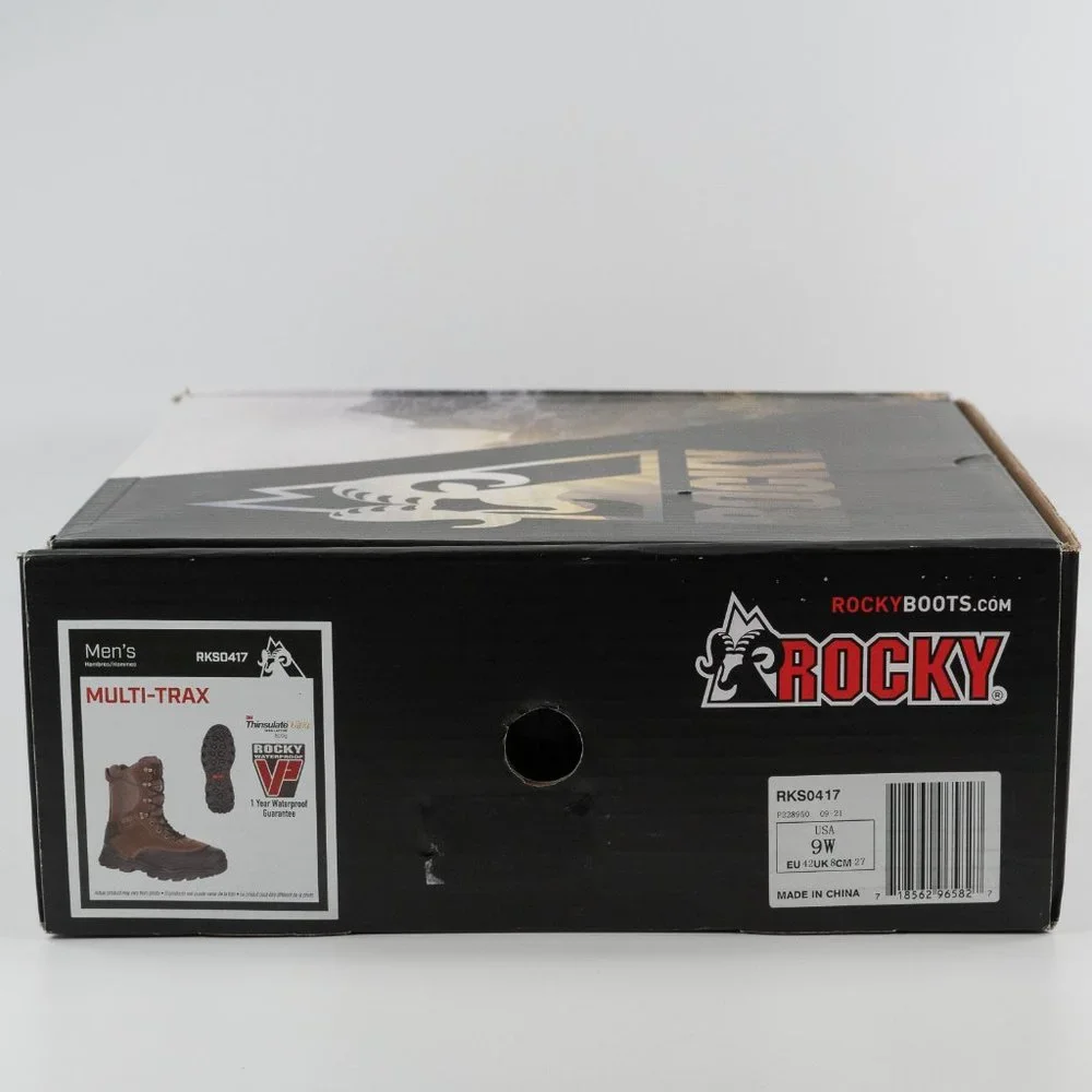 Rocky Men's Multi-Trax 800G Insulated Waterproof Outdoor Boot RKS0417 Multi Size